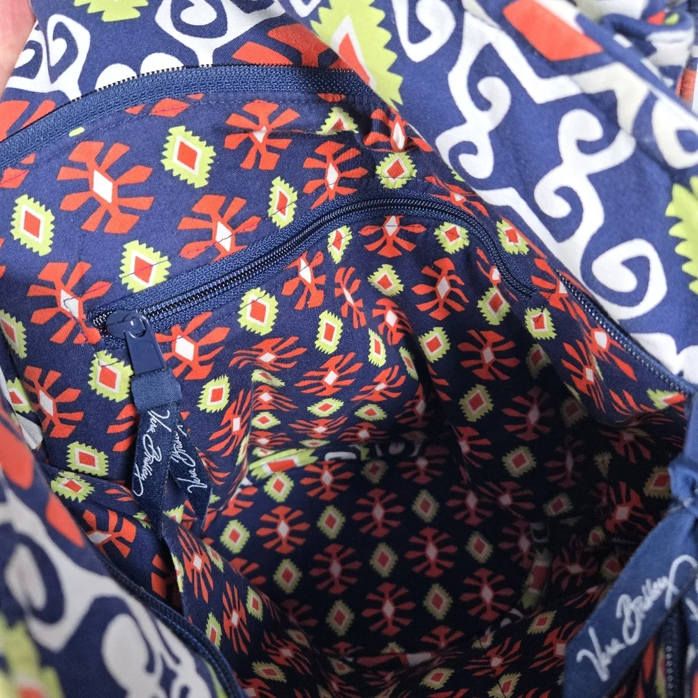 Vera Bradley Sun Valley Retired Print Quilted Zippered Tote Purse Shoulder Bag